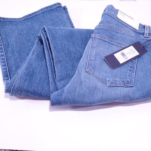 Veronica Beard Crosbie High Rise Wide Leg Jeans Ripple Haze 24 25 26 27 NWT 348 - Picture 11 of 14